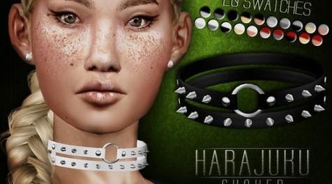 模拟人生4MOD： Harajuku Choker 项链