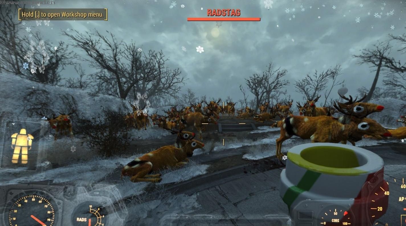 辐射4MOD：迟来的废土圣诞 MOD 核冬天的仙境 废土的圣诞 废土圣诞大修~~~