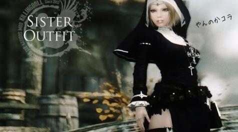 上古卷轴5：天际MOD： Sister Outfit&mdash;&mdash;落英修女装