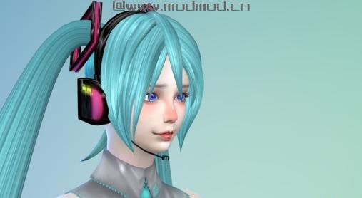 模拟人生4MOD：=M4人物=所有宅男宅女都喜欢的------初音未来殿下！赛高！！！