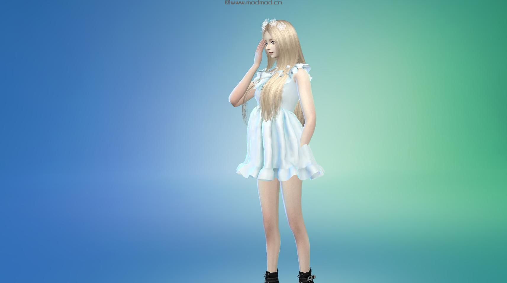 模拟人生4MOD：超美的公主-艾瑟儿和她假装成熟的姐姐-爱葛妮丝！