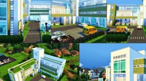 模拟人生4MOD： [转发国外作品] 现代化医院大楼 办公场所