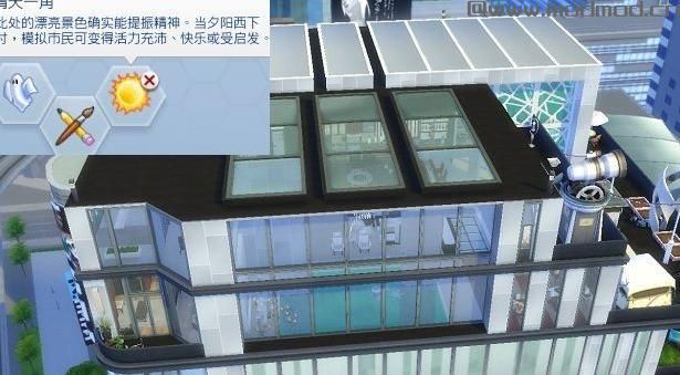 模拟人生4MOD：【公寓】雷诺阿的地平线 (￣▽￣) 日式客房+住宅工作室+地精勇士之墓 (￣▽￣) 无MOD 40x30 2室3卫