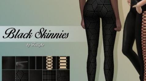 模拟人生4MOD：Trillyke - Black Skinnies-女裤