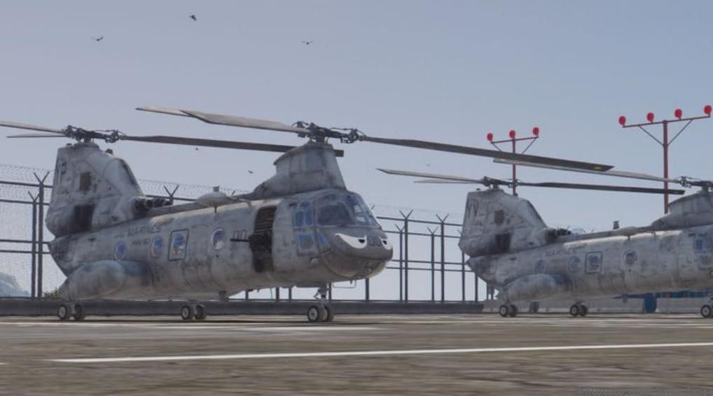 侠盗猎车手5MOD：CH-46E Seaknight