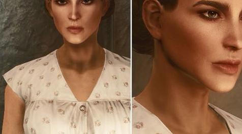 辐射4MOD：Valkyr Female Face and Body Textures ，年轻女性面部和身体皮肤材质