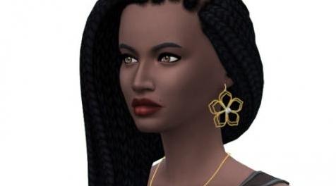 模拟人生4MOD： Golden Flower Jewelry 耳环和项链