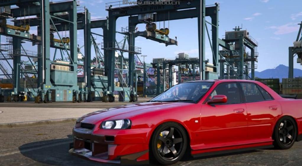 侠盗猎车手5MOD：尼桑 Skyline R34 25GT Turbo URAS (ER34)