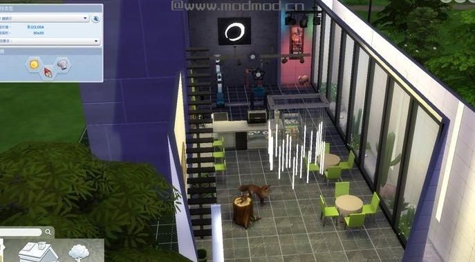 模拟人生4MOD：【新人首发】~咖啡馆~现代风格的动物主题咖啡馆&mdash;&mdash;漂浮森林