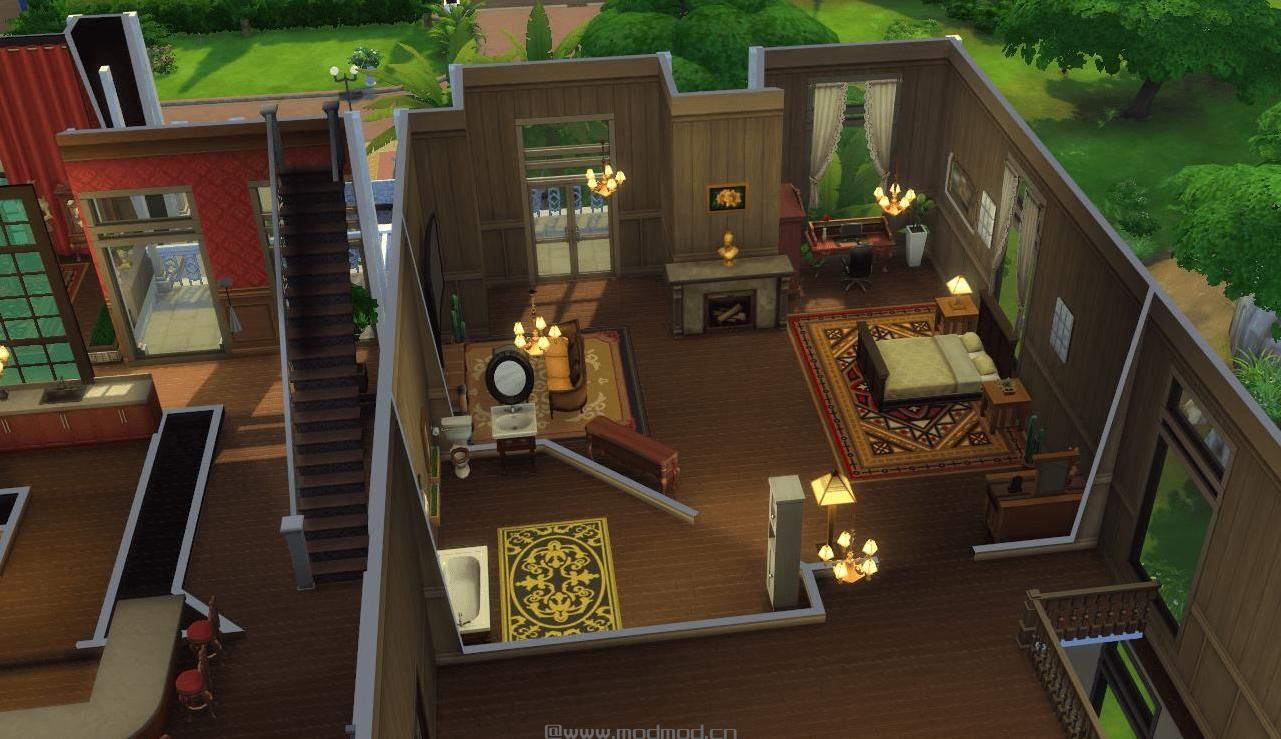 3DM-Sims小组】柳溪50x50别墅，拥有四辆超级豪车【我是说，玩具车0.0】，无mod，带有超级泳池，金碧辉煌音乐