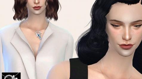 模拟人生4MOD： S-Club ts4 WM necklace F 201703-项链