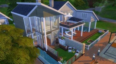 模拟人生4MOD：【3DM-Sims小组】不必切图，真正的邻里生活，温馨社区，你值得拥有。毕竟我这个只喜欢捏房子的人都在这个社区玩了好几天