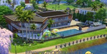 模拟人生4MOD：GTA5里面的房屋改，希望大家喜欢，如果有在玩GTA5这间房子会混乱你是否进入了主角的家