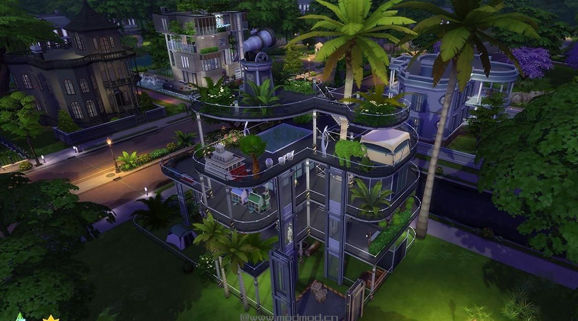 模拟人生4MOD：【3DM-Sims小组】炎炎假日，带给你凉爽的感觉！30X20全通透房屋，可居住可度假，陪你过暑假！