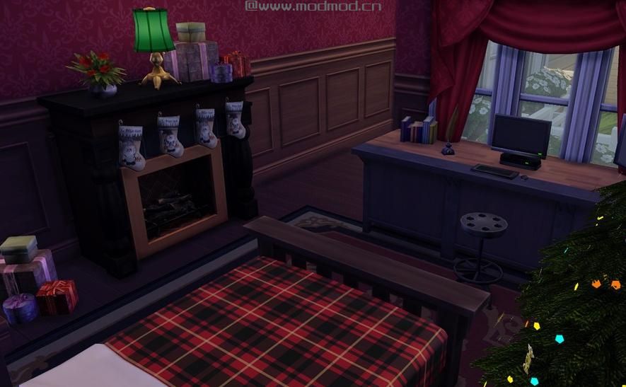 圣 诞 小 木 屋 初 雪