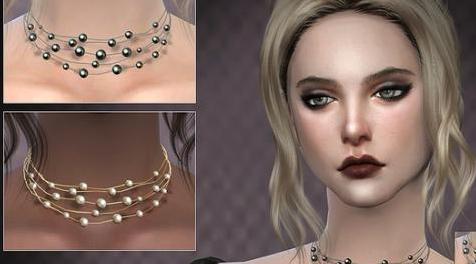 模拟人生4MOD：S-Club ts4 WM necklace F 201702-项链