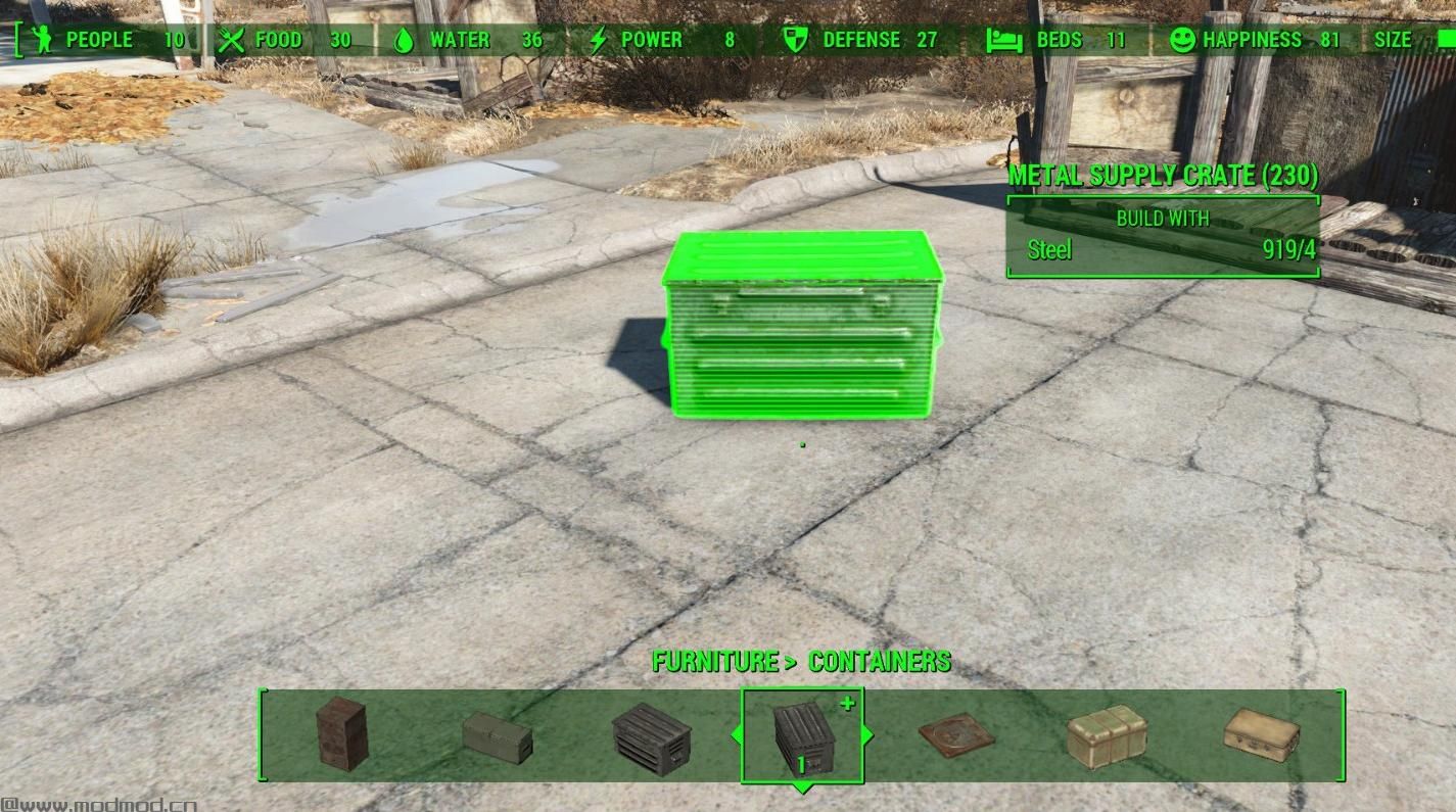 辐射4MOD：【已汉化】云端储存技术- 供应者补给箱Provisioner Supply Containers v1.0