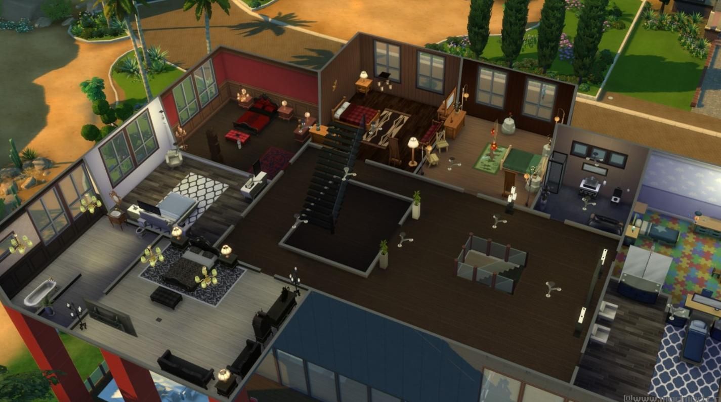 模拟人生4MOD：【原创】就是个大房子 50X50