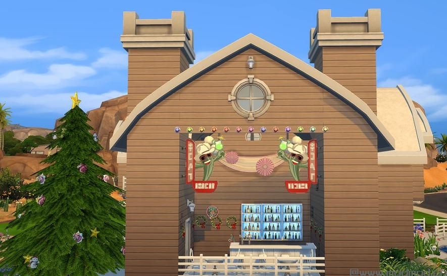 圣 诞 小 木 屋 初 雪