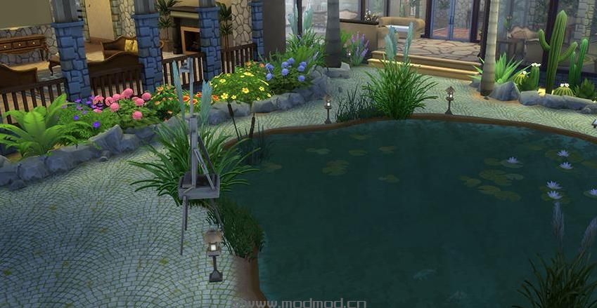 【3DM-Sims小组】【原创】50X50 阿拉伯风格全功能豪华别墅~~~~~~房屋和自定义MOD下载已放！