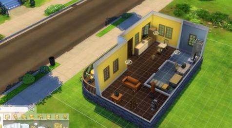 模拟人生4MOD：20x15 日落小居 随便捣捣的小屋....不知有没有人喜欢~~~