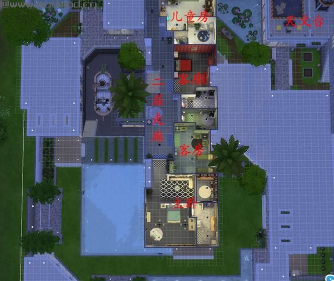  【3DM-Sims小组】【原创】50X50 全功能豪华别墅 现代风格~~~~~~房屋和自定义MOD已放下载！