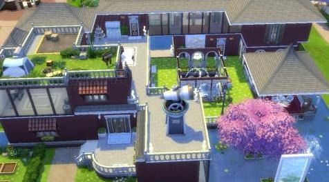 模拟人生4MOD：【南山居】水上人家,梦幻般的庄园,各项设施齐全~请君下载~