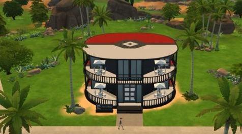 模拟人生4MOD：外觀造型 poke ball 寶可夢球漢堡店