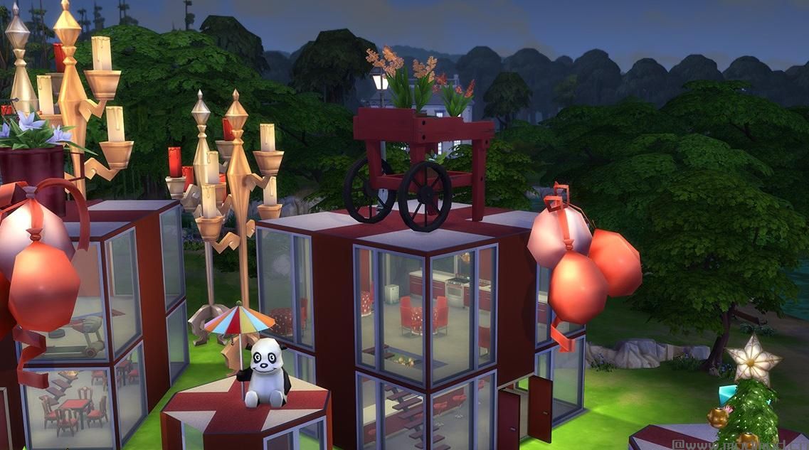 【3DM-Sims小组】夜晚的圣诞派对，灯火通明的世界，一直high到天亮，high到过年