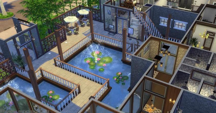 模拟人生4MOD：【3DM-Sims小组】【原创】仿古商业街&mdash;&mdash;含服装店1家、蛋糕店1家~