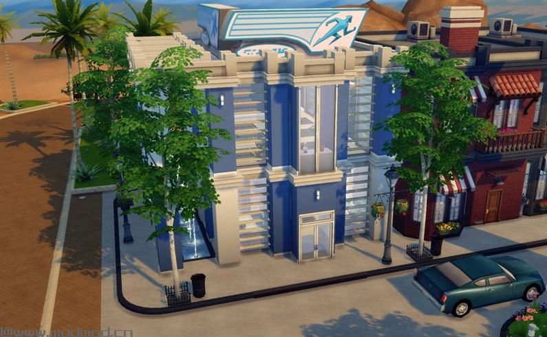 模拟人生4MOD：时 钟 塔 广 场 泳 池 版