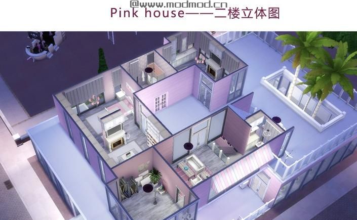 30X20 Pink House 粉嫩无自定义