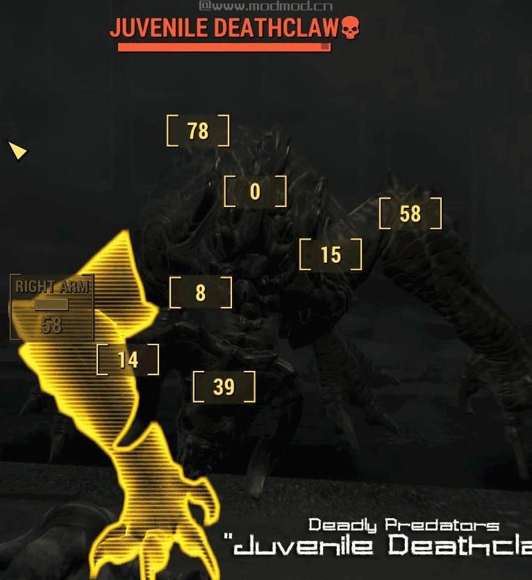 辐射4MOD：更危險的生物(強化死亡爪、變種熊等的生物
