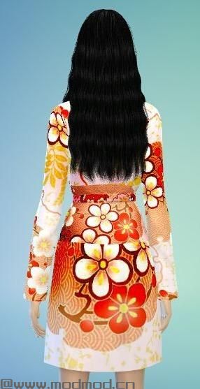 模拟人生4MOD：一套和风日式浴衣