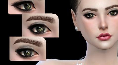 模拟人生4MOD：S-Club WM ts4 Eyebrows F 201703-眉毛