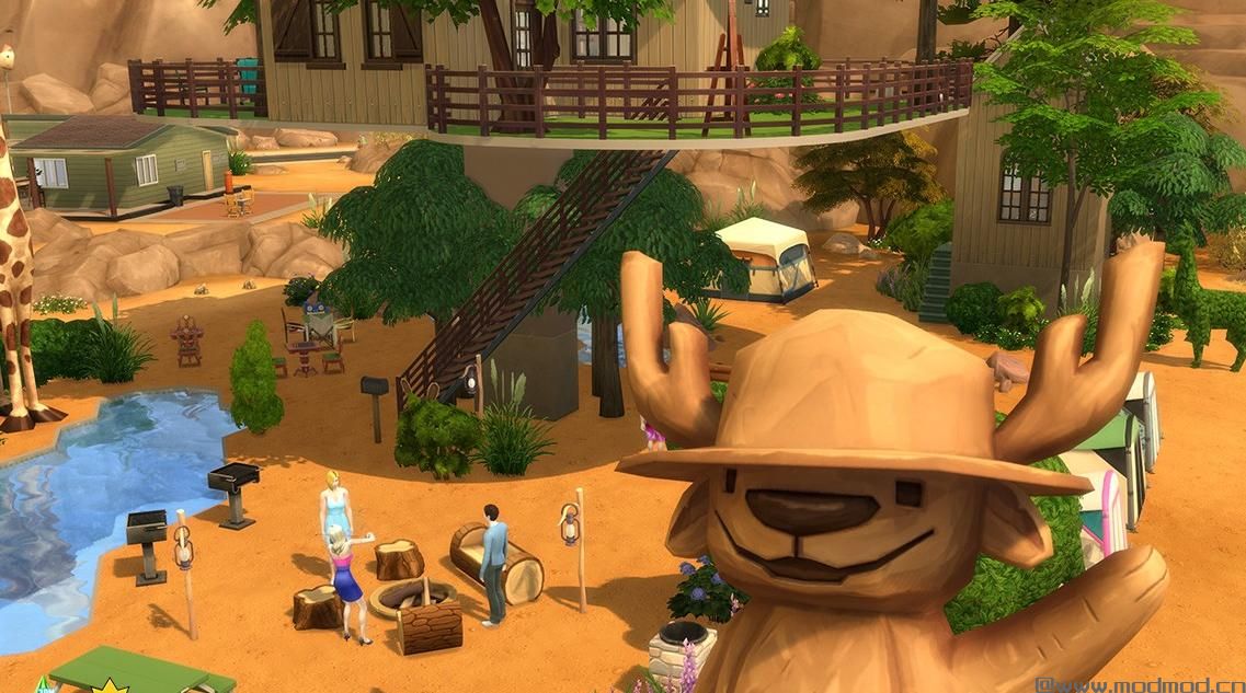 模拟市民的森林公园