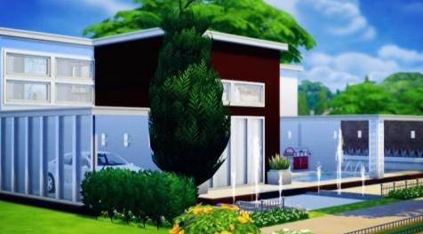 模拟人生4MOD：淡雅出品----春暖阁 30*40 有自制壁纸 泳池多多