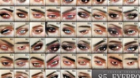 模拟人生4MOD：PS_BrowUltrapack98V0 眉毛合集