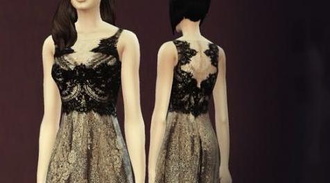 模拟人生4MOD：女性超仙气质长裙 by April