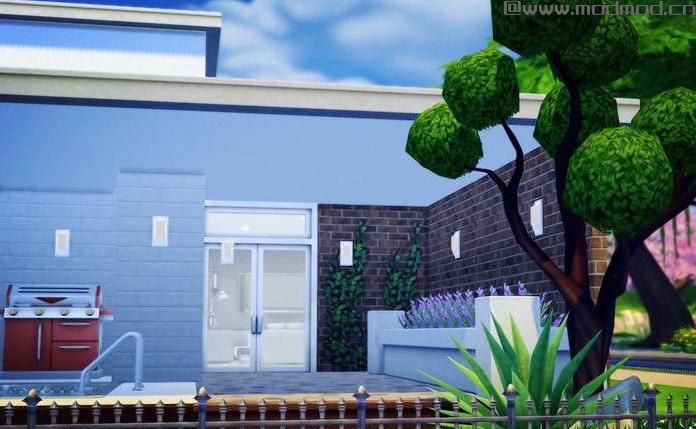 模拟人生4MOD：淡雅出品----春暖阁 30*40 有自制壁纸 泳池多多