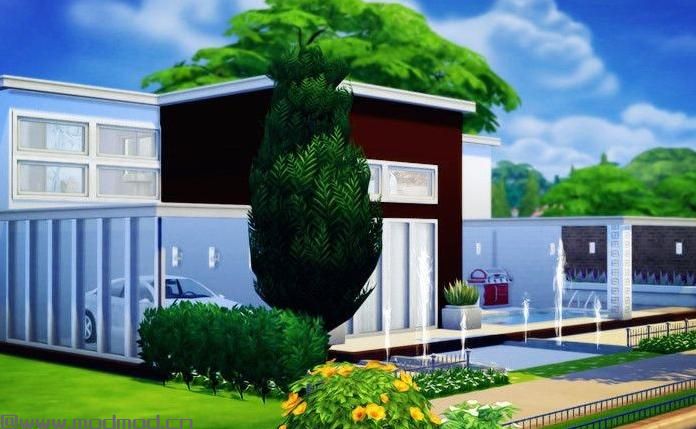 模拟人生4MOD：淡雅出品----春暖阁 30*40 有自制壁纸 泳池多多