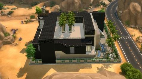 模拟人生4MOD：50X50后现代风度假别墅【长堤花园】功能齐全，绿化完善，装修完美