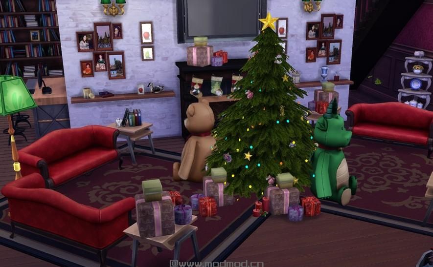 圣 诞 小 木 屋 初 雪