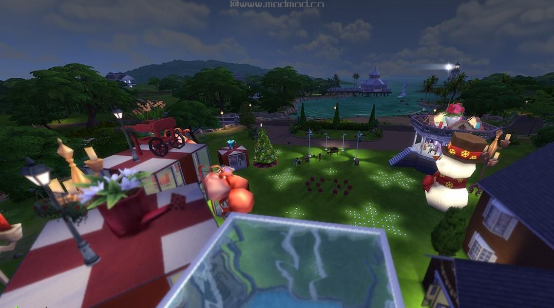 【3DM-Sims小组】夜晚的圣诞派对，灯火通明的世界，一直high到天亮，high到过年