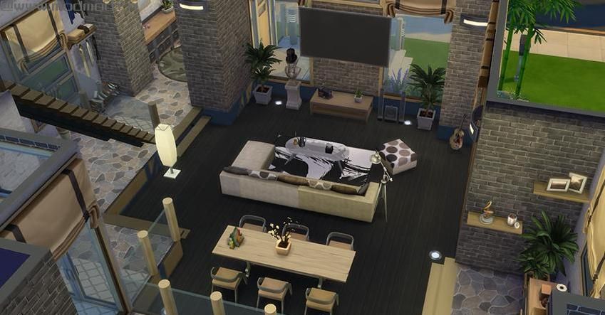 模拟人生4MOD： 【3DM-Sims小组】【原创】20X15 loft风格单身公寓~~~~