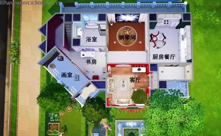 【3DM-Sims小组】淡雅出品----圣诞小屋 30*20 （话说有点早）