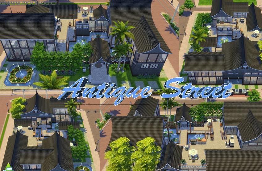 【3DM-Sims小组】【原创】仿古商业街——含服装店1家、蛋糕店1家~