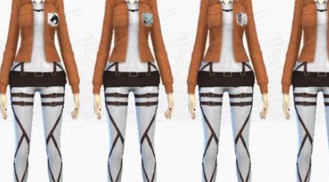 模拟人生4MOD：【服装MOD】女性进击的巨人服装 by DecayClown