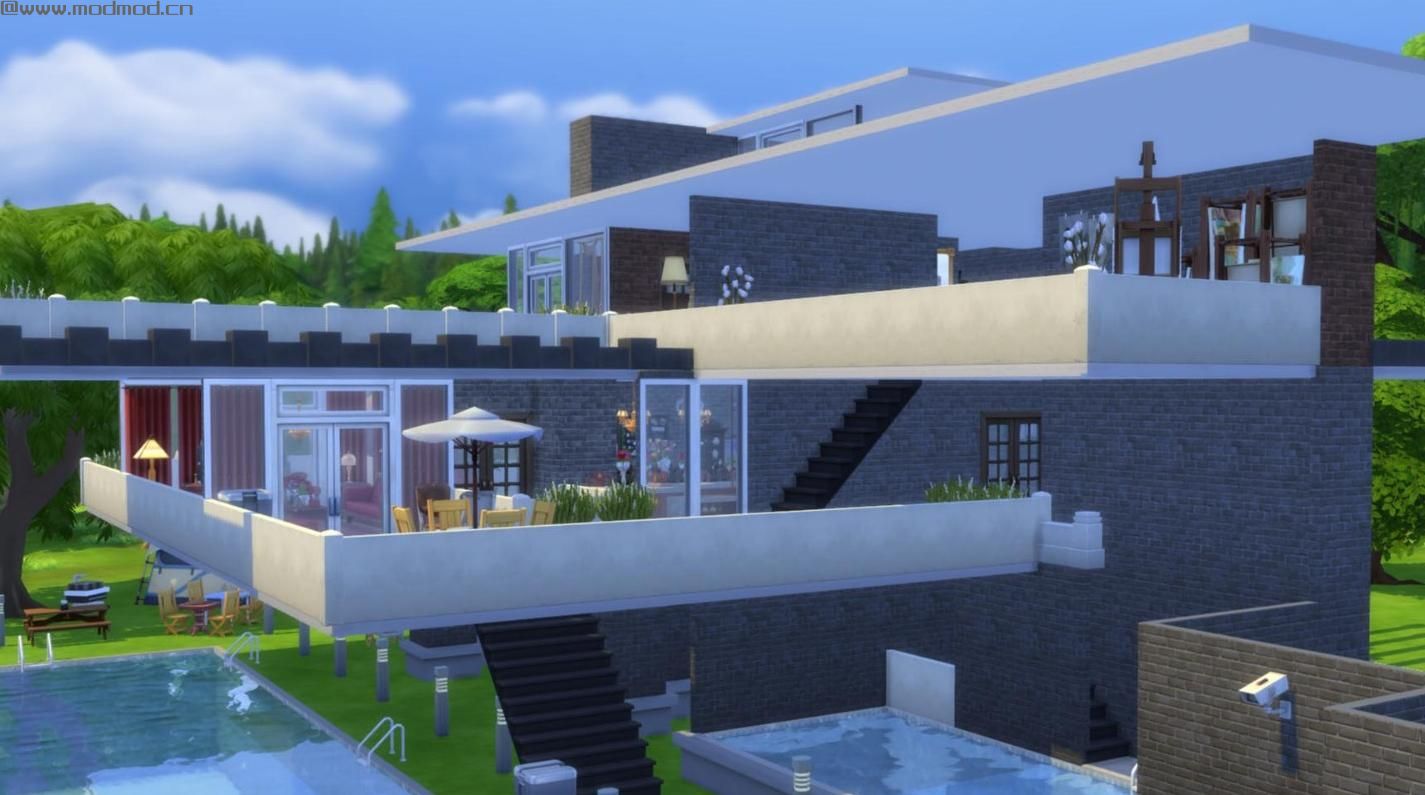 ★★★★★ 流水别墅 ★★★★★ F·L·赖特 经典设计