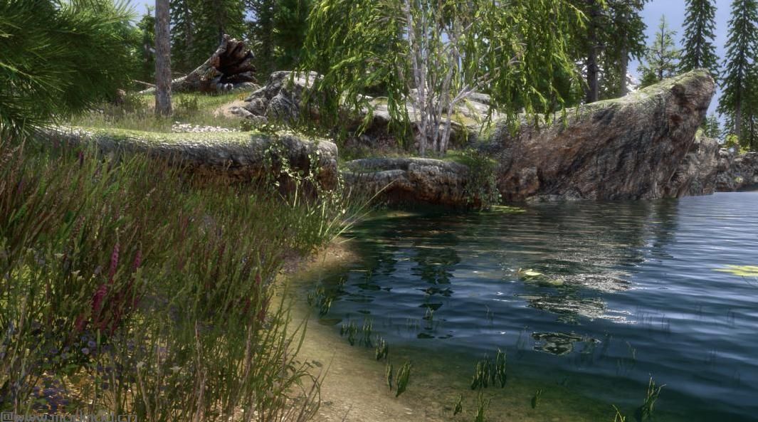 上古卷轴5：重置版MOD：光滑水纹理